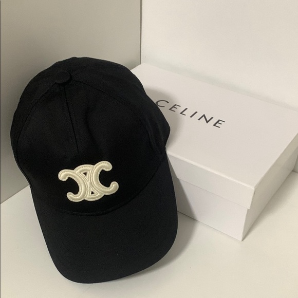 Celine Black Cap with Logo - Picture 1 of 6